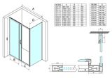 GELCO SIGMA SIMPLY 100cm dvere do niky alebo do kombinácie / sprchový kút rohový, profil chróm, sklo číre, GS1110