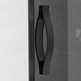 GELCO SIGMA SIMPLY BLACK 100cm sprchový kút štvrťkruhový, profil čierny matný, sklo číre, GS5510B