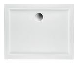 H2O NERO D SLIM 100 x 80cm sprchová vanička obdĺžniková nízka, so sifónom, akrylát, biela