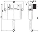 JIKA BASIC TANK SYSTEM podomietkový modul pre voľne stojace WC, H8956500000001