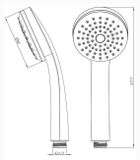 KIELLE MINOR sprchová súprava s posuvným držiakom na tyči 70cm, chróm, 20421SE0
