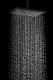 KIELLE VEGA sprchový stĺp teleskopický s nástennou termostatickou batériou, čierna matná, 20618004