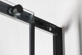 POLYSAN ALTIS LINE BLACK 150cm dvere do niky / sprchový kút obdĺžnikový rohový, profil čierny matný, sklo číre, AL4212B