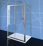 POLYSAN EASY LINE 140cm dvere do niky / sprchový kút obdĺžnikový rohový, profil chróm, sklo číre, EL1415