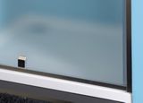 POLYSAN EASY LINE 76 - 90cm dvere do niky / sprchový kút obdĺžnikový rohový, profil chróm, sklo brick, EL1638