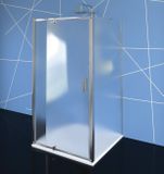 POLYSAN EASY LINE 88 - 102cm dvere do niky / sprchový kút obdĺžnikový rohový, profil chróm, sklo brick, EL1738