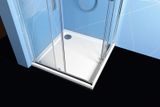POLYSAN EASY LINE 90 x 80cm sprchový kút obdĺžnikový, hliník lesklý, sklo číre, EL5315