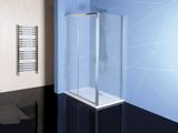 POLYSAN EASY LINE 120cm dvere do niky / sprchový kút obdĺžnikový rohový, profil chróm, sklo brick, EL1238