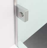 POLYSAN FORTIS EDGE 90cm ľavé dvere do niky, profil chróm, sklo číre, FL1690L