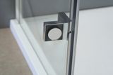 POLYSAN FORTIS LINE 110cm ľavé dvere do kombinácie / sprchový kút rohový, profil chróm, sklo číre, FL1011L