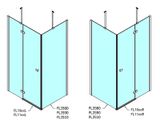 POLYSAN FORTIS LINE 90cm pevná bočná stena do kombinácie, profil chróm, sklo číre, FL3590