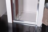 POLYSAN LUCIS LINE 90cm dvere do niky / sprchový kút obdĺžnikový rohový, profil chróm, sklo číre, DL2815