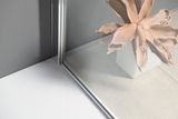 POLYSAN MODULAR SHOWER MS1 90cm pevná sprchová stena samostatná alebo do kombinácie, profil chróm, sklo číre, MS1-90