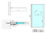 POLYSAN MODULAR SHOWER MS1 100cm pevná sprchová stena samostatná alebo do kombinácie, s dierami, profil chróm, sklo číre, MS1-100-D