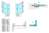 POLYSAN MODULAR SHOWER MS2A 110cm pevná sprchová stena do kombinácie, profil chróm, sklo číre, MS2A-110