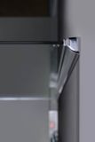 POLYSAN MODULAR SHOWER MS2A 110cm pevná sprchová stena do kombinácie, profil chróm, sklo číre, MS2A-110