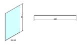 POLYSAN MODULAR SHOWER MS4 120cm bezdverový sprchový kút jednodielny priechodzí k stene, sklo číre, MS4-120