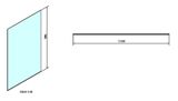 POLYSAN MODULAR SHOWER MS4 130cm bezdverový sprchový kút jednodielny priechodzí k stene, sklo číre, MS4-130