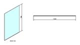 POLYSAN MODULAR SHOWER MS4 150cm bezdverový sprchový kút jednodielny priechodzí k stene, sklo číre, MS4-150