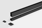 POLYSAN ZOOM LINE BLACK 15mm rozširovací profil pre pevný stenový profil, čierny matný, ZL915B