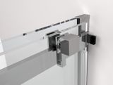 POLYSAN THRON LINE SQUARE 120cm dvere do niky / sprchový kút obdĺžnikový rohový, profil chróm, sklo číre, TL5012-5002