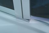 POLYSAN ZOOM LINE 140cm dvere do niky alebo do kombinácie / sprchový kút rohový, profil hliník lesklý, sklo číre, ZL1314