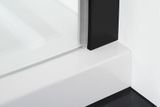 POLYSAN ZOOM LINE BLACK 80cm pevná bočná stena do kombinácie, profil čierny matný, sklo číre, ZL3280B