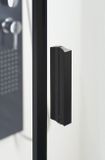 POLYSAN ZOOM LINE BLACK 130cm dvere do niky alebo do kombinácie / sprchový kút rohový, profil čierny matný, sklo číre, ZL1313B