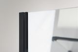 POLYSAN ZOOM LINE BLACK 80cm dvere do niky alebo do kombinácie / sprchový kút rohový, profil čierny matný, sklo číre, ZL1280B