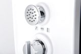 POLYSAN LUK sprchový panel s termostatickou batériou, rohový, biely, 80325