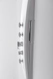 POLYSAN MOLA sprchový panel s termostatickou batériou, rohový, biely, 80372