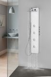 POLYSAN SPIRIT ROUND sprchový panel s termostatickou batériou, nástenný, biely, 71151