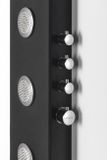 POLYSAN SPIRIT ROUND sprchový panel s termostatickou batériou, nástenný, čierny, 71251