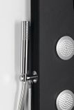 POLYSAN SPIRIT ROUND sprchový panel s termostatickou batériou, nástenný, čierny, 71251