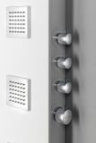 POLYSAN SPIRIT SQUARE sprchový panel s termostatickou batériou, nástenný, biely, 81151