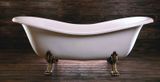 POLYSAN CHARLESTON 188 x 80cm vaňa voľne stojaca na nohách, kompozitová, biela, nohy bronz, 38132