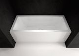 POLYSAN 140cm PLAIN NIKA čelný panel do niky pre obdĺžnikové vane, akrylát, 72487