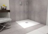 POLYSAN FLEXIA 80cm sprchová vanička štvorcová plochá, extra nízka, liaty mramor, 72941