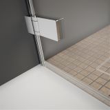 RADAWAY ARTA DWJ I 70cm ľavé sprchové dvere do niky, profil chróm, sklo číre, 386070-03-01L