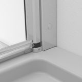 RADAWAY EOS DWD+2S II 80cm dvere do kombinácie / sprchový kút trojstranný, profil chróm, sklo číre, 13799400-01