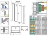RADAWAY EOS DWD II 930 dvojdielne pevné steny do kombinácie, profil chróm, sklo číre, 13799930-01-01