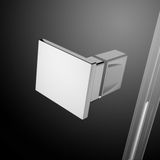 RADAWAY ESSENZA KDJ+S 80cm pravé dvere do kombinácie / sprchový kút trojstranný, profil chróm, sklo číre, 1385021-01-01R