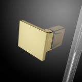 RADAWAY ESSENZA PRO GOLD PDD 80cm ľavé dvere do kombinácie / sprchový kút štvrťkruhový, profil zlatý, sklo číre, 10095080-09-01L