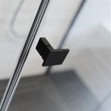 RADAWAY ESSENZA PRO BLACK KDJ 80cm ľavé dvere do kombinácie / sprchový kút rohový, profil čierny, sklo číre, 10097080-54-01L