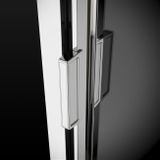 RADAWAY EVO DW 80cm sprchové dvere do niky / sprchový kút hranatý, profil chróm, sklo číre, 335080-01-01