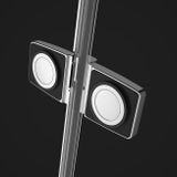 RADAWAY FUENTA NEW KDJ+S 120cm ľavé dvere do kombinácie / sprchový kút trojstranný, profil chróm, sklo číre, 384024-01-01L