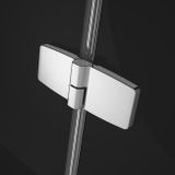 RADAWAY FUENTA NEW KDJ+S 110cm ľavé dvere do kombinácie / sprchový kút trojstranný, profil chróm, sklo číre, 384023-01-01L