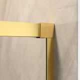 RADAWAY IDEA GOLD KDD 120cm ľavé dvere do kombinácie / sprchový kút rohový, profil zlatý, sklo číre, 387064-09-01L