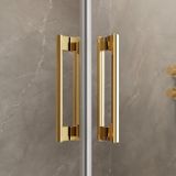 RADAWAY IDEA GOLD KDD 110cm ľavé dvere do kombinácie / sprchový kút rohový, profil zlatý, sklo číre, 387063-09-01L