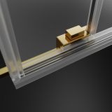 RADAWAY IDEA GOLD DWJ 100cm ľavé sprchové dvere do niky, profil zlatý, sklo číre, 387014-09-01L